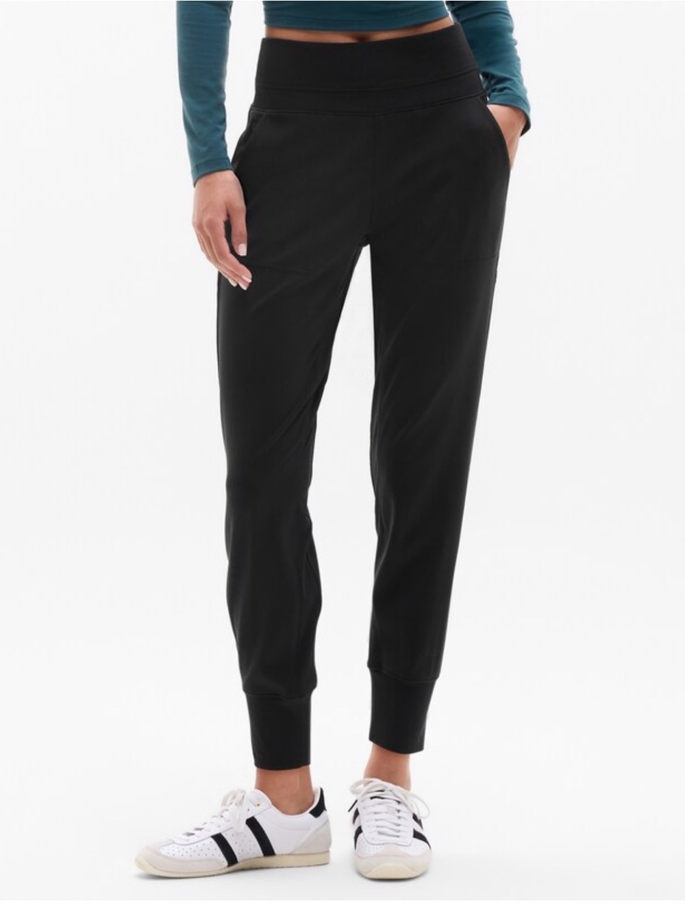 Athleta Venice Black Jogger Black Large Tall